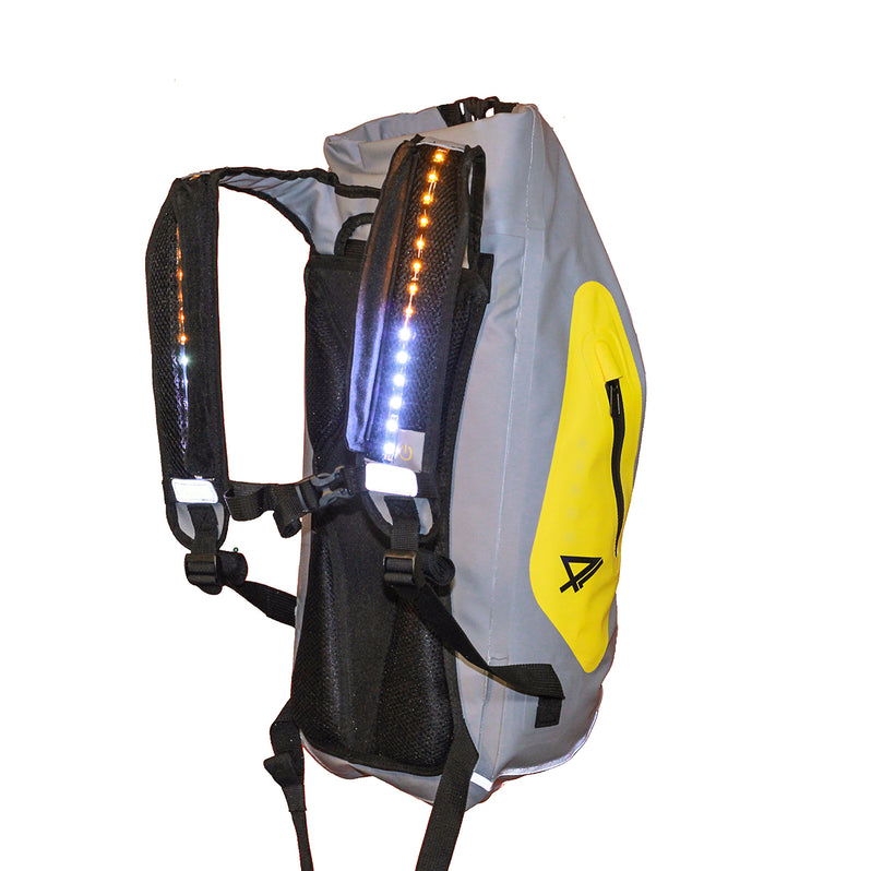 Firedry, wytrzymały, wodoodporny plecak ze światłami LED, pojemność 20L 